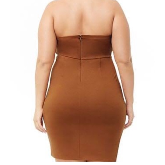 Forever 21 plus knee length tube top dress - Picture 3 of 3